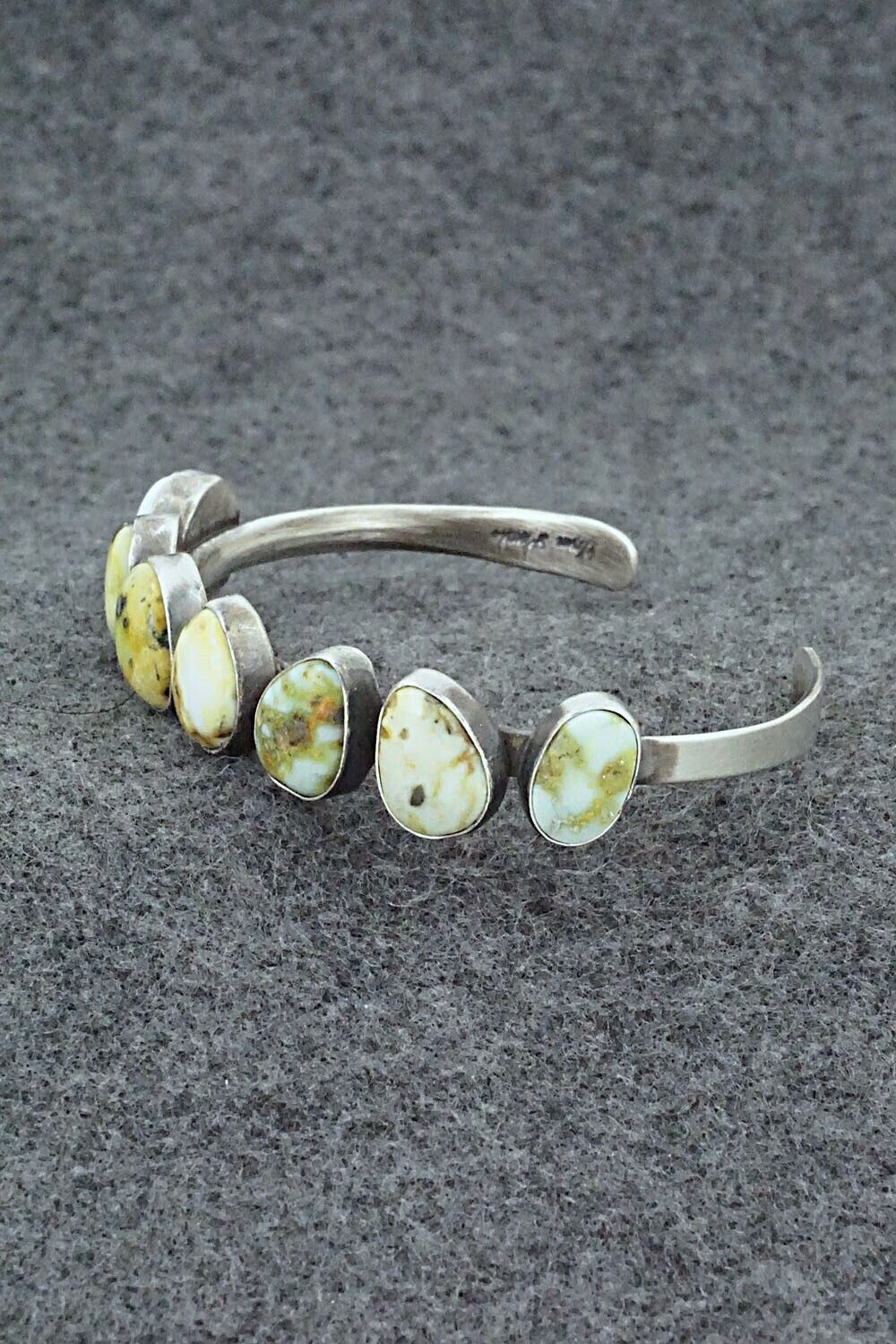 Variscite & Sterling Silver Bracelet - Tom Lewis