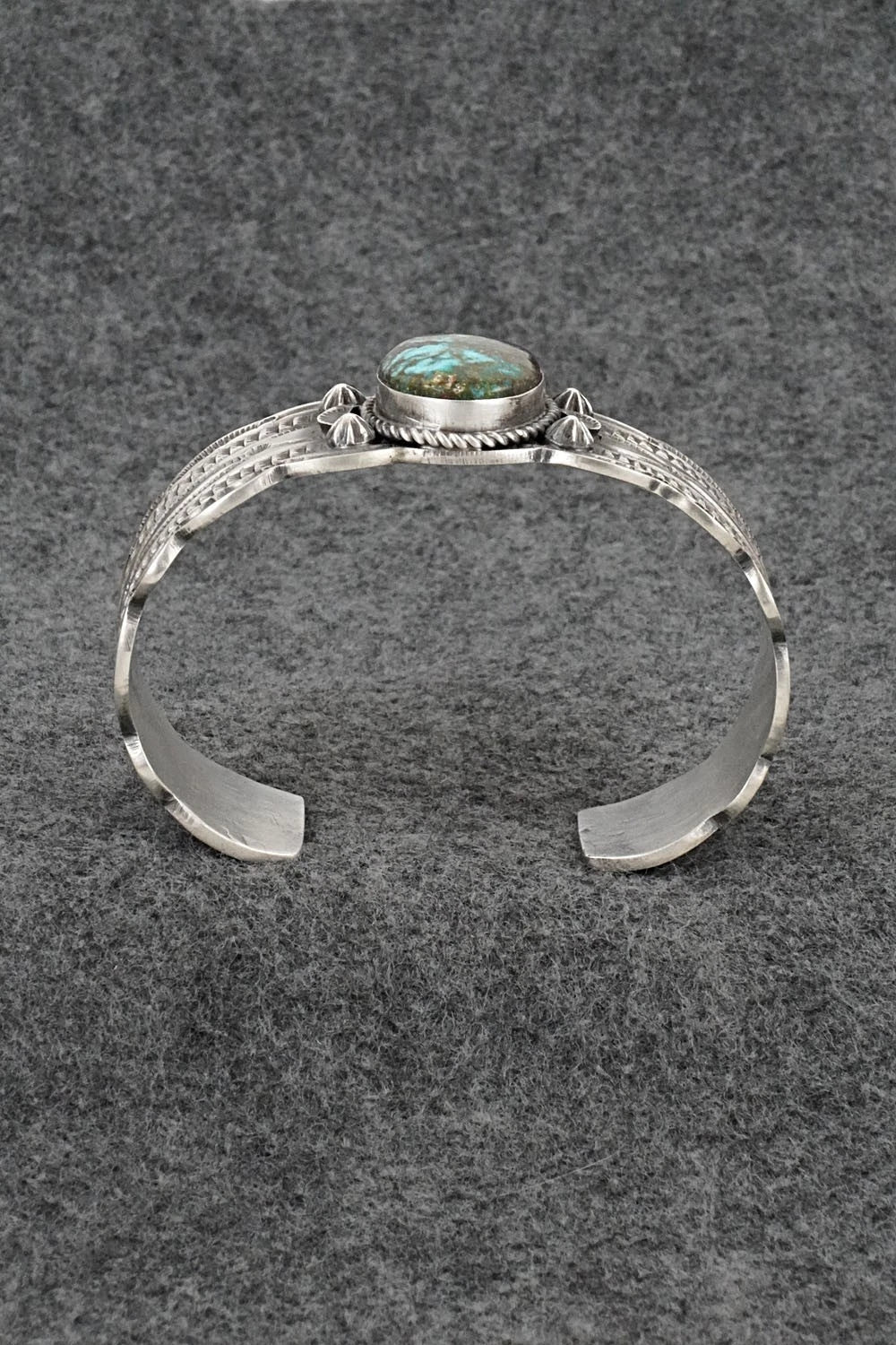 Turquoise & Sterling Silver Bracelet - Leonard Maloney