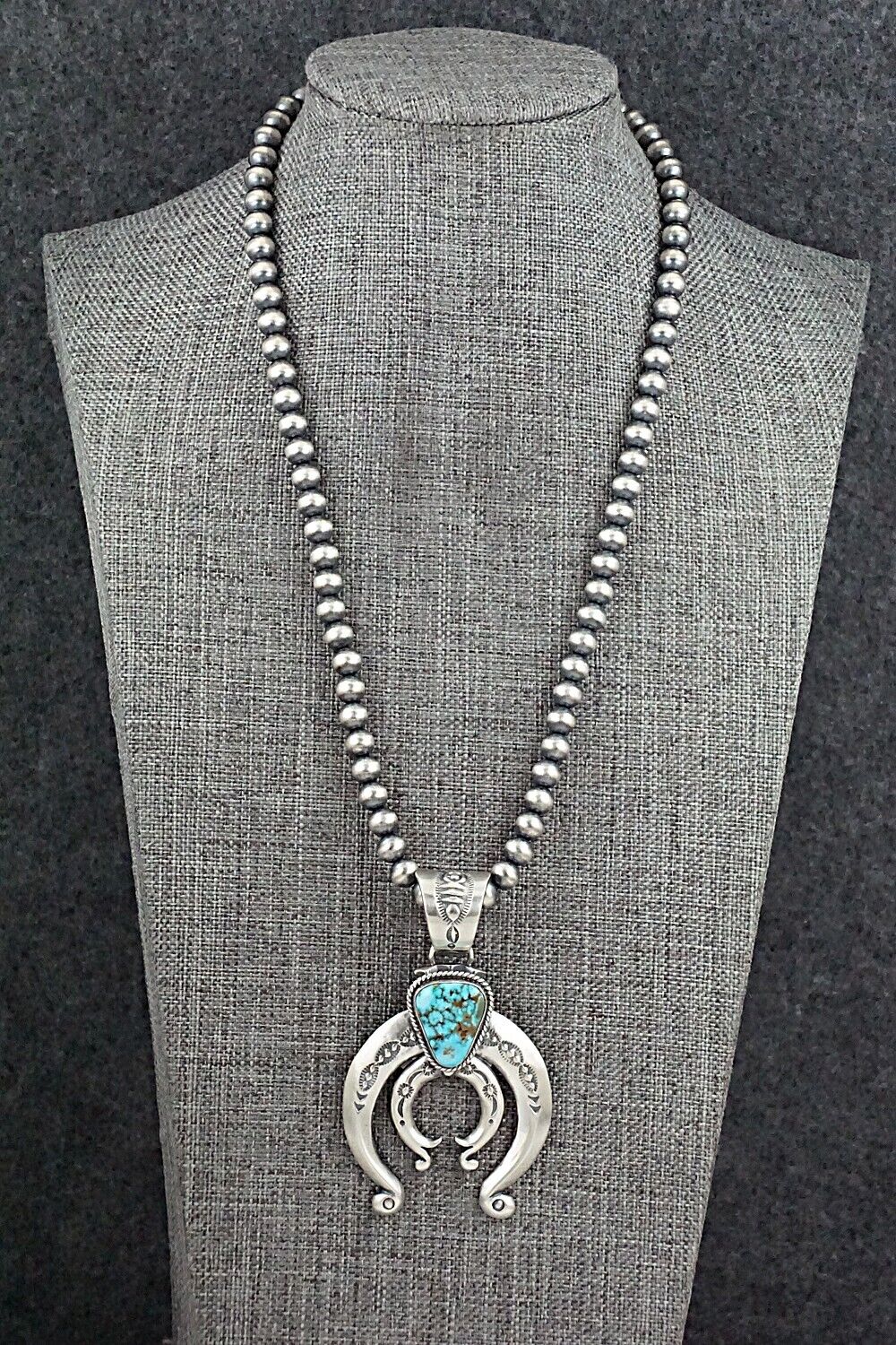 Turquoise & Sterling Silver Necklace - Paige Gordon