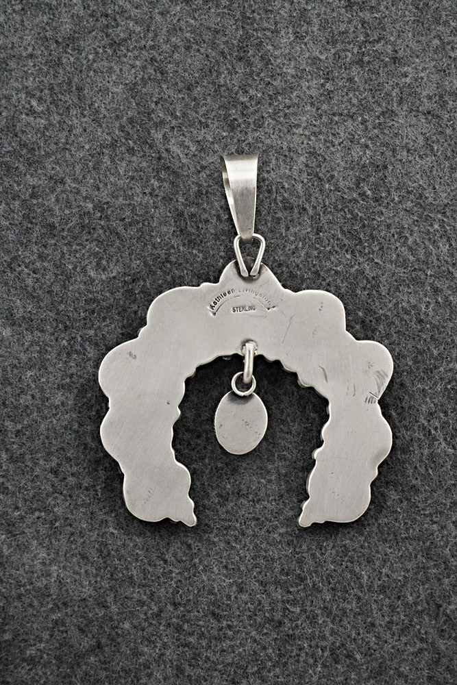 Turquoise & Sterling Silver Pendant - Kathleen Livingston
