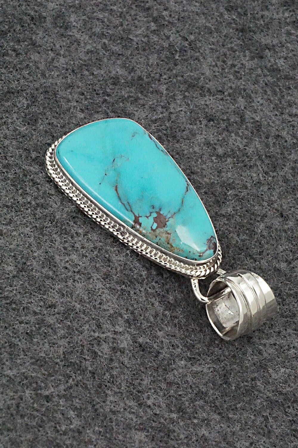Turquoise and Sterling Silver Pendant - Sharon McCarthy