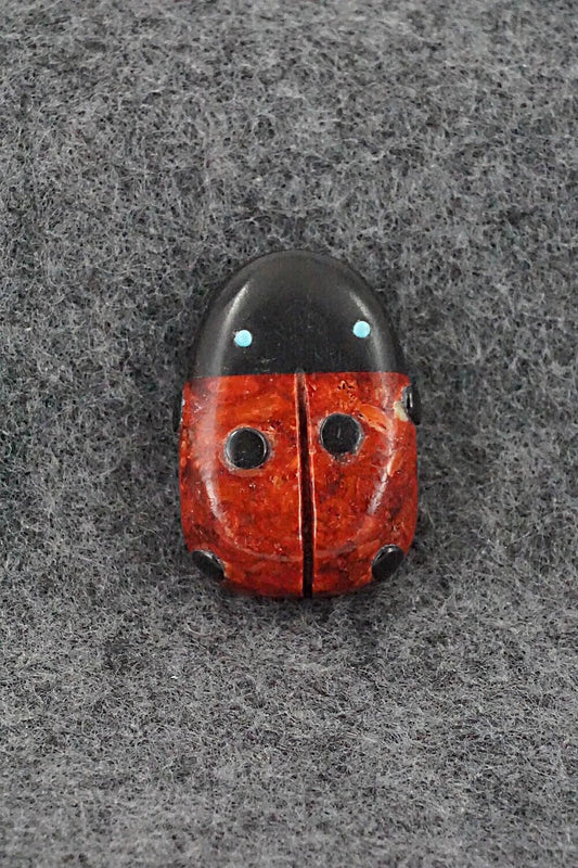 Ladybug Zuni Fetish Carving - Reynold Lunasee