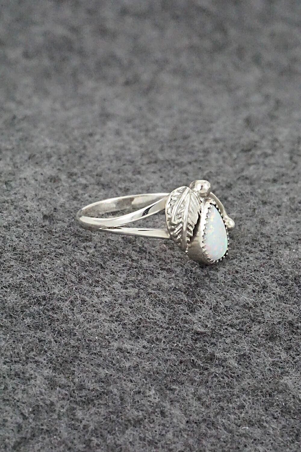 Opalite & Sterling Silver Ring - Letricia Largo - Size 6.25