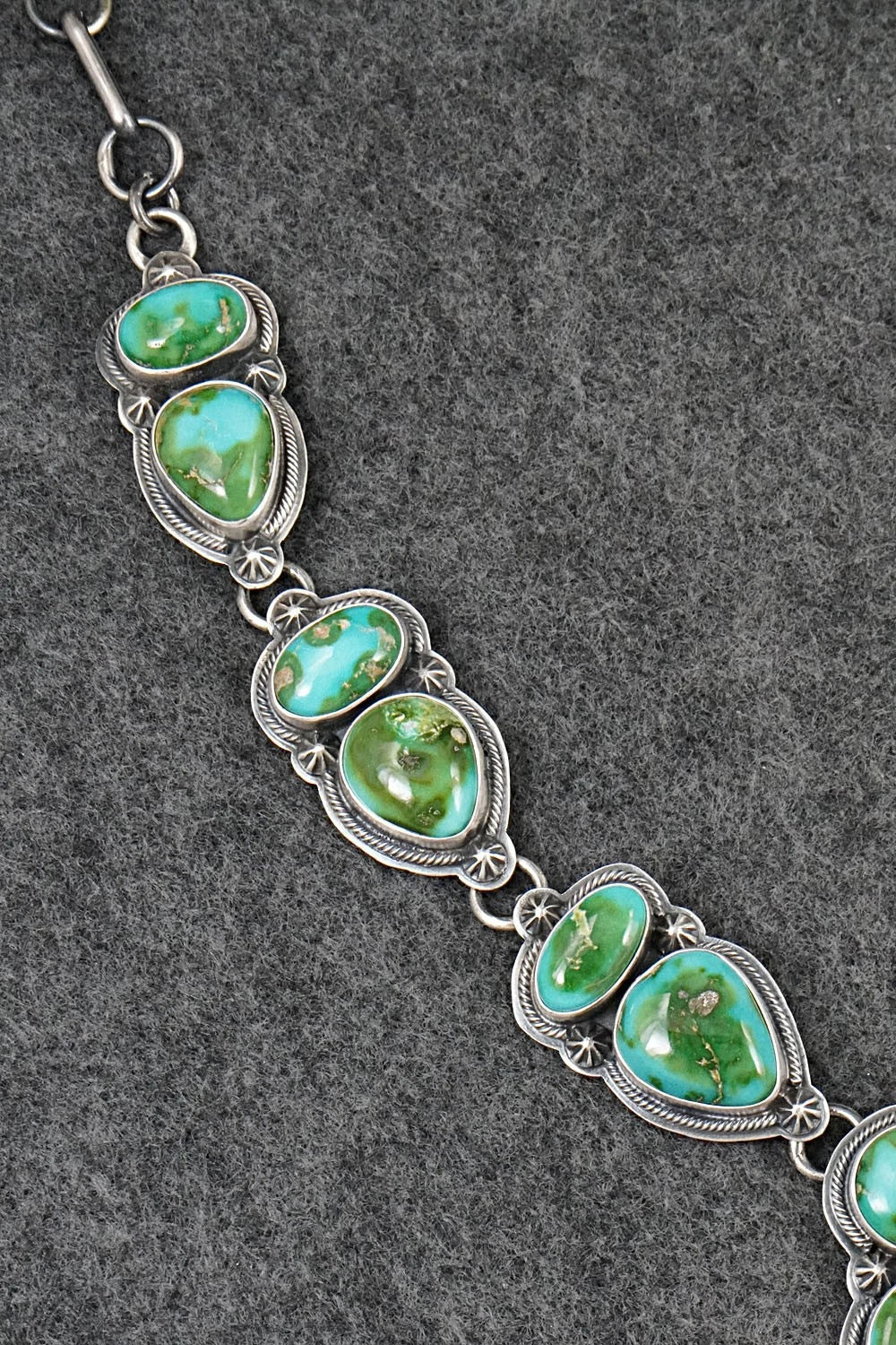 Turquoise & Sterling Silver Necklace and Earrings Set - Randy Boyd