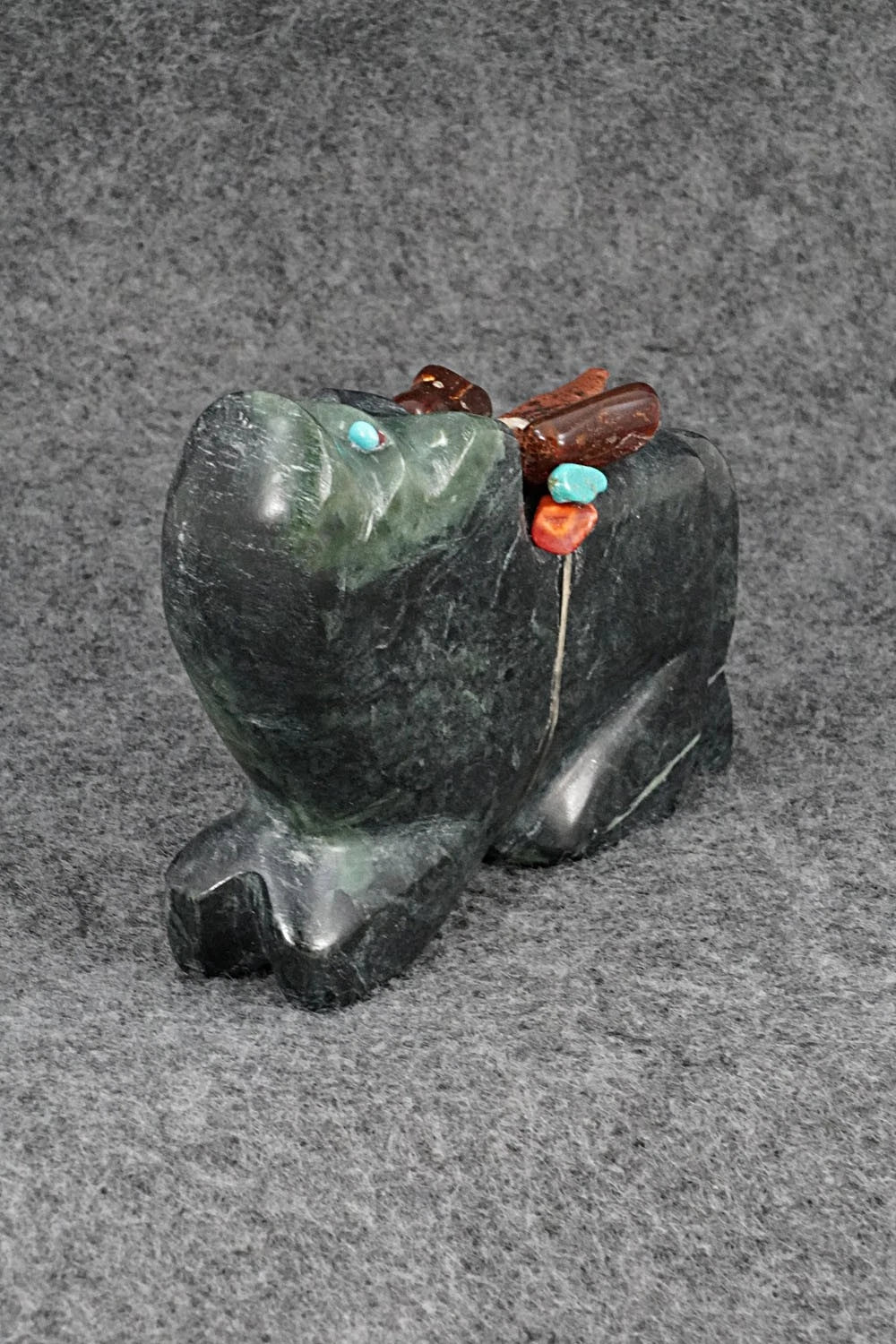 Mountain Lion Zuni Fetish Carving - James Panteah