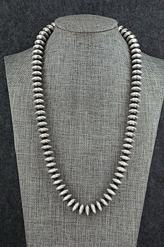 Sterling Silver Navajo Pearl Necklace - Bryannen Halwood