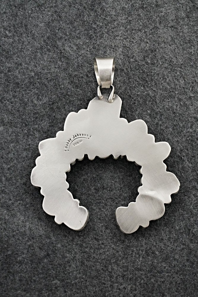 Turquoise & Sterling Silver Pendant - Bobby Johnson