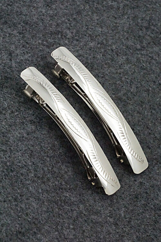 Sterling Silver Hair Barrettes - Randall Dalgai