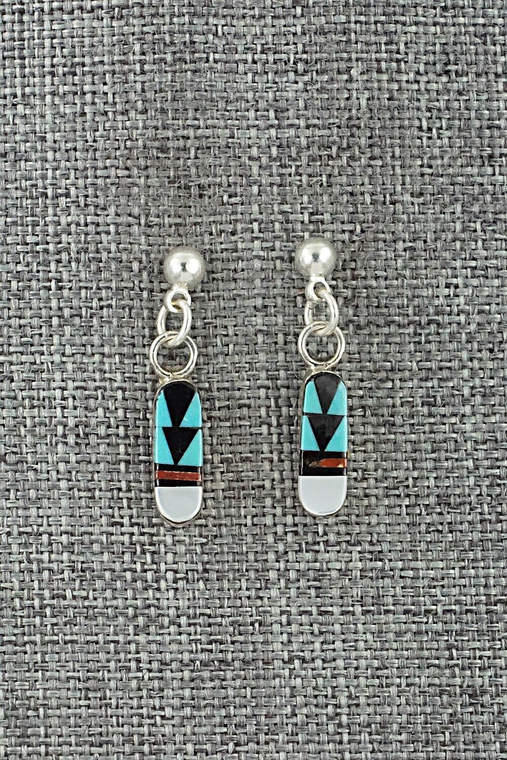 Multi-Stone & Sterling Silver Earrings - Francine Chapito