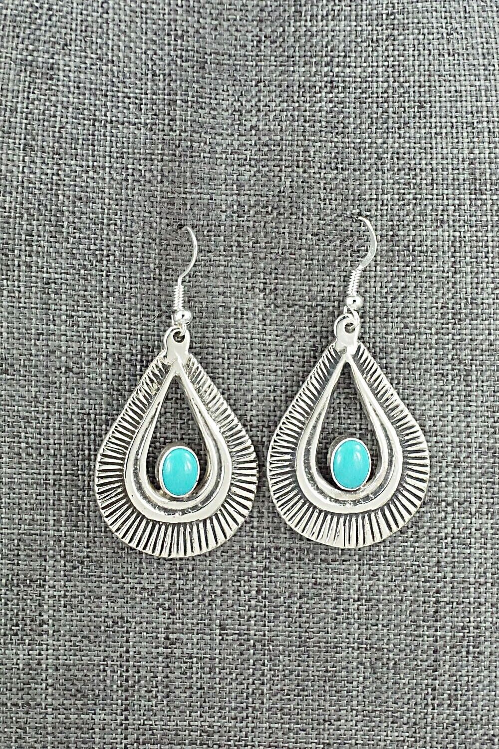 Turquoise and Sterling Silver Earrings - Veronica Kee