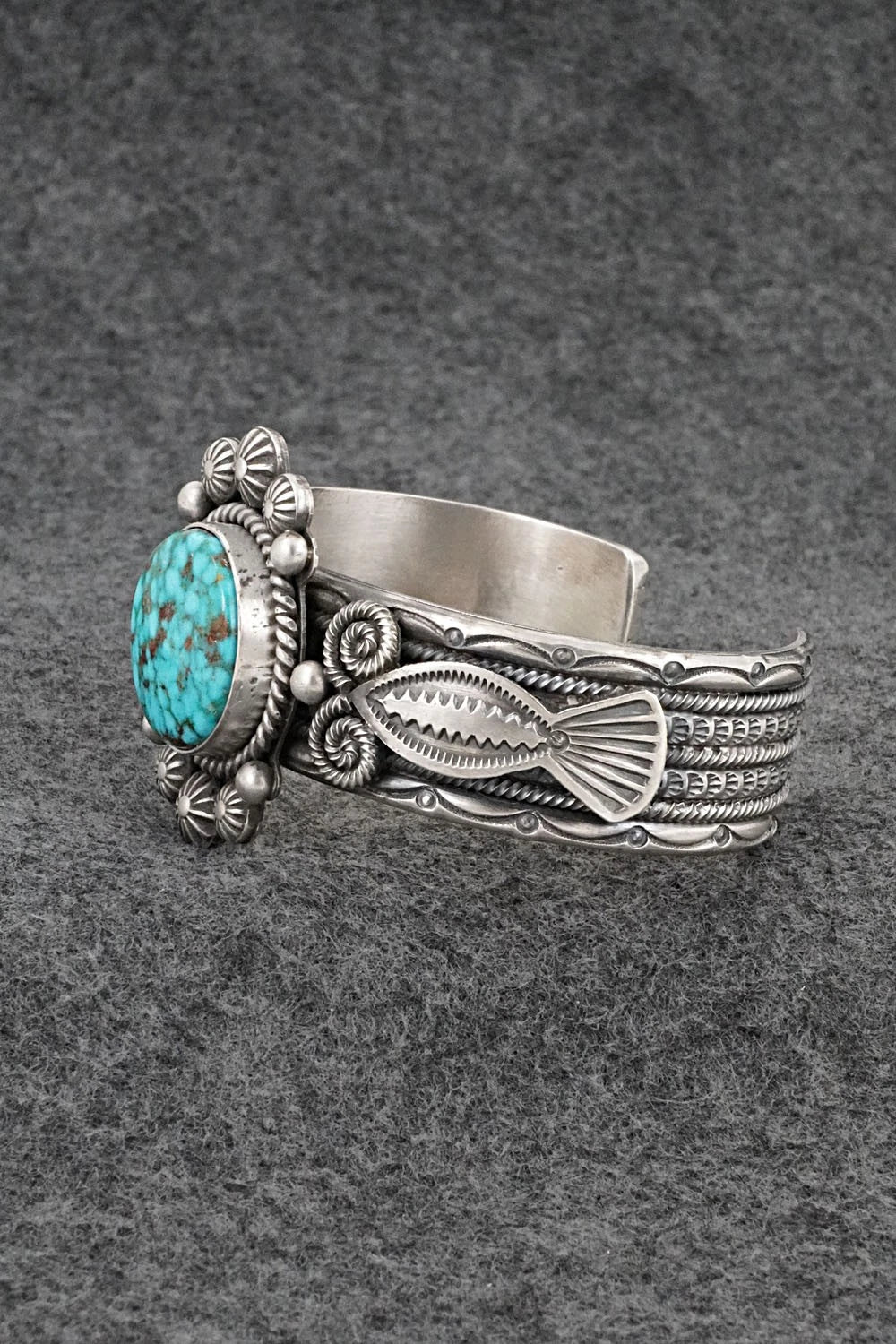 Turquoise & Sterling Silver Bracelet - Michael Calladitto