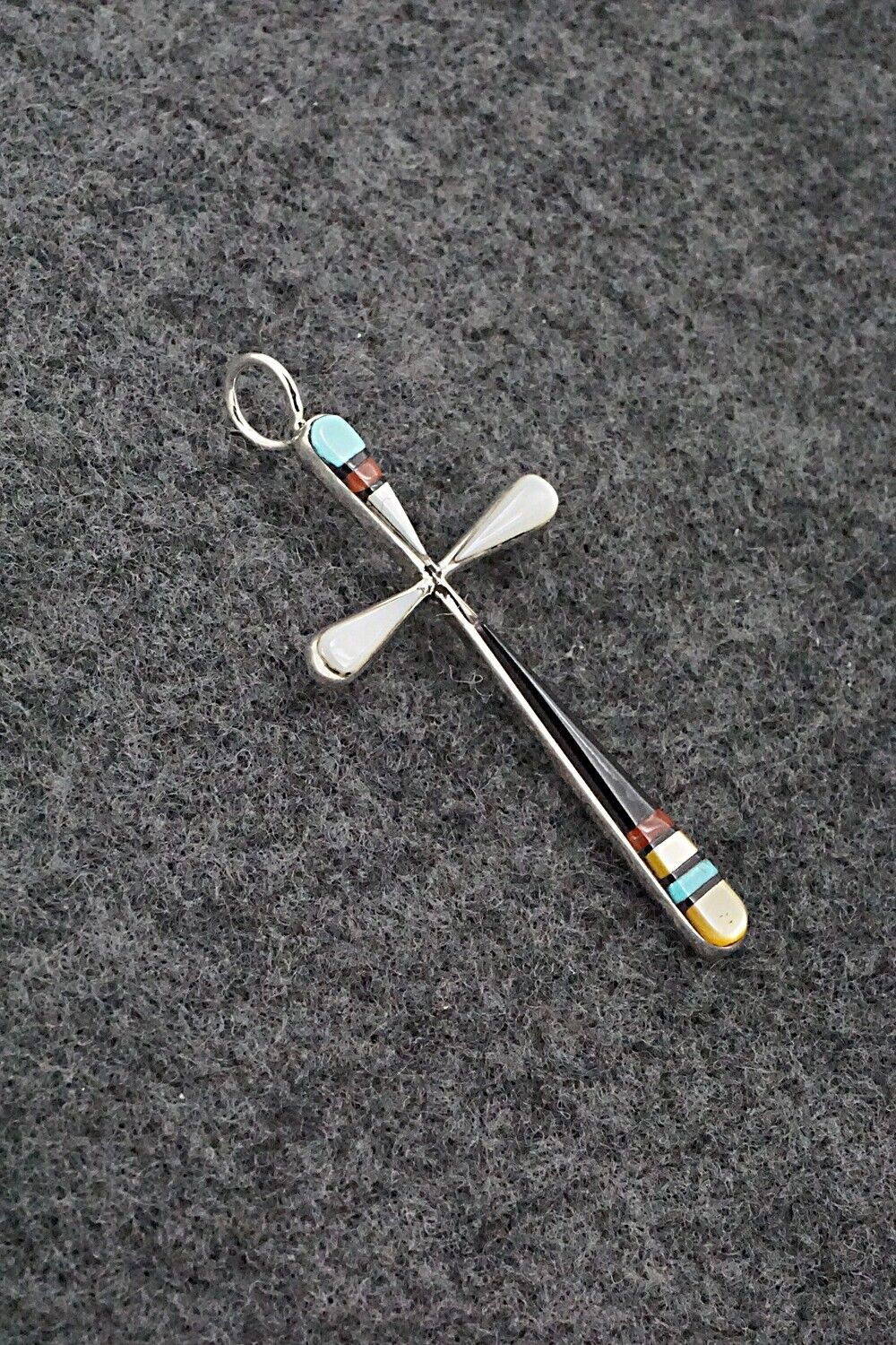 Multi Stone & Sterling Silver Pendant - Sylvester Noche