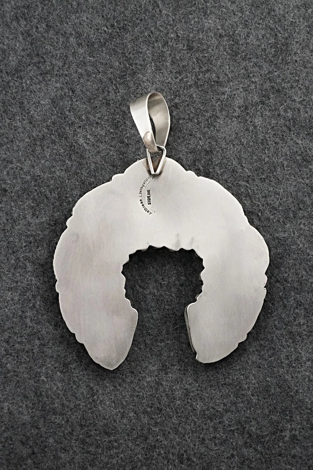 Turquoise & Sterling Silver Naja Pendant - Kathleen Livingston