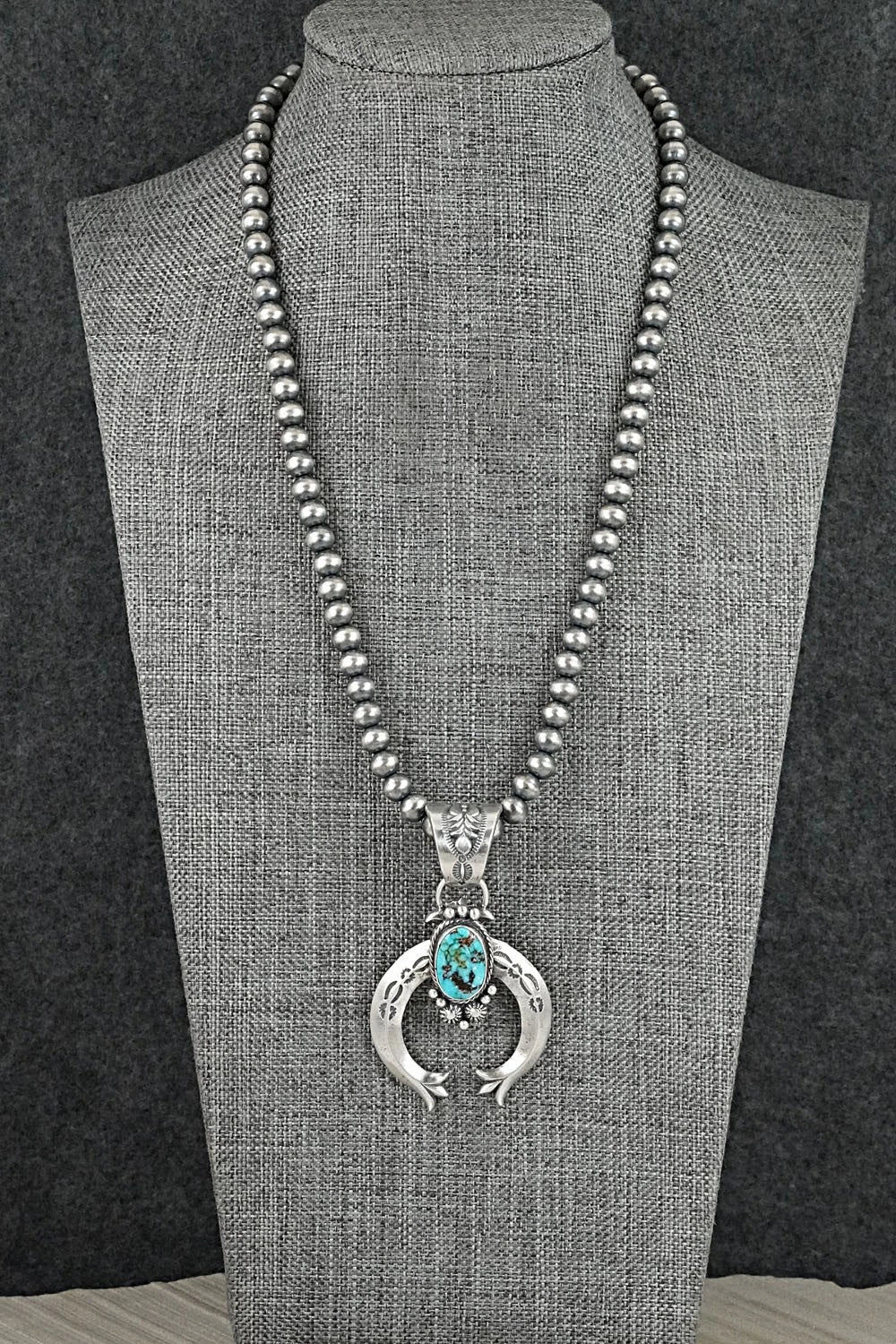 Turquoise & Sterling Silver Necklace - Samuel Yellowhair