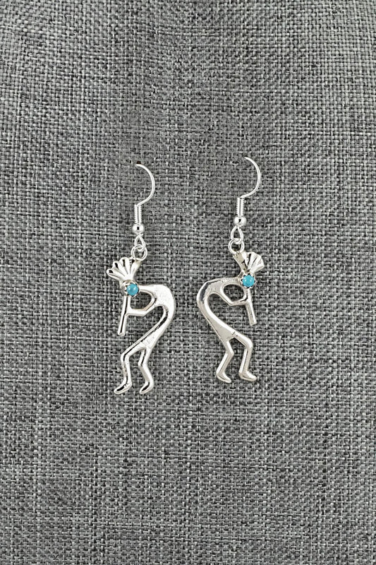 Turquoise and Sterling Silver Earrings - Lorraine Chee