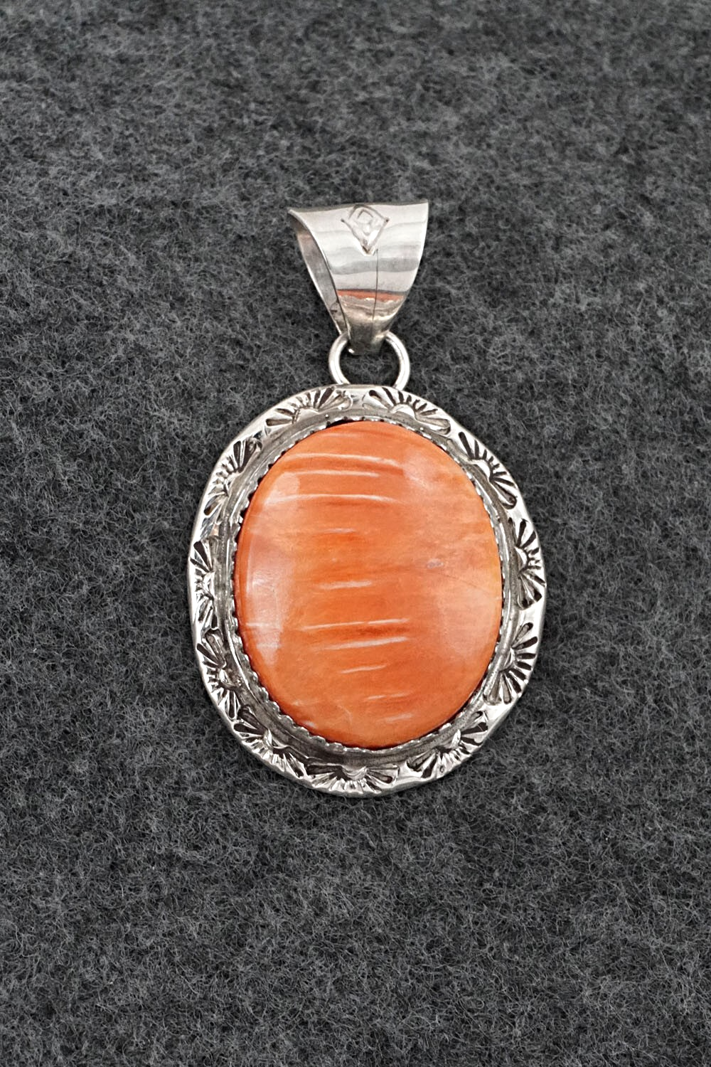 Spiny Oyster & Sterling Silver Pendant - Ernest Hawthorne