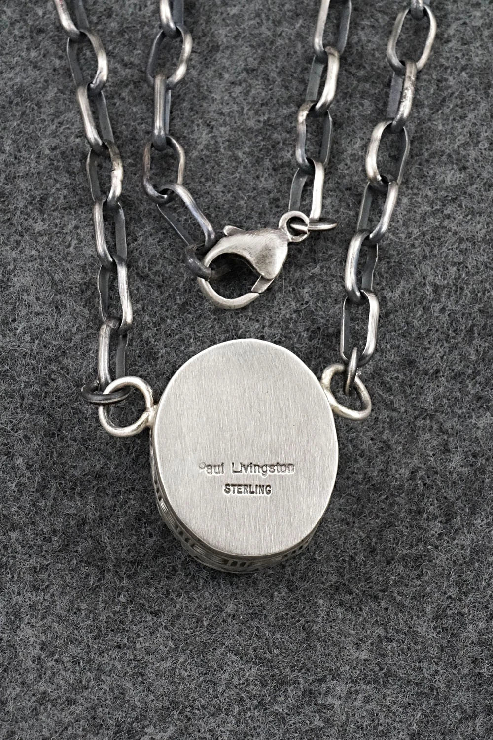 Turquoise & Sterling Silver Necklace - Paul Livingston