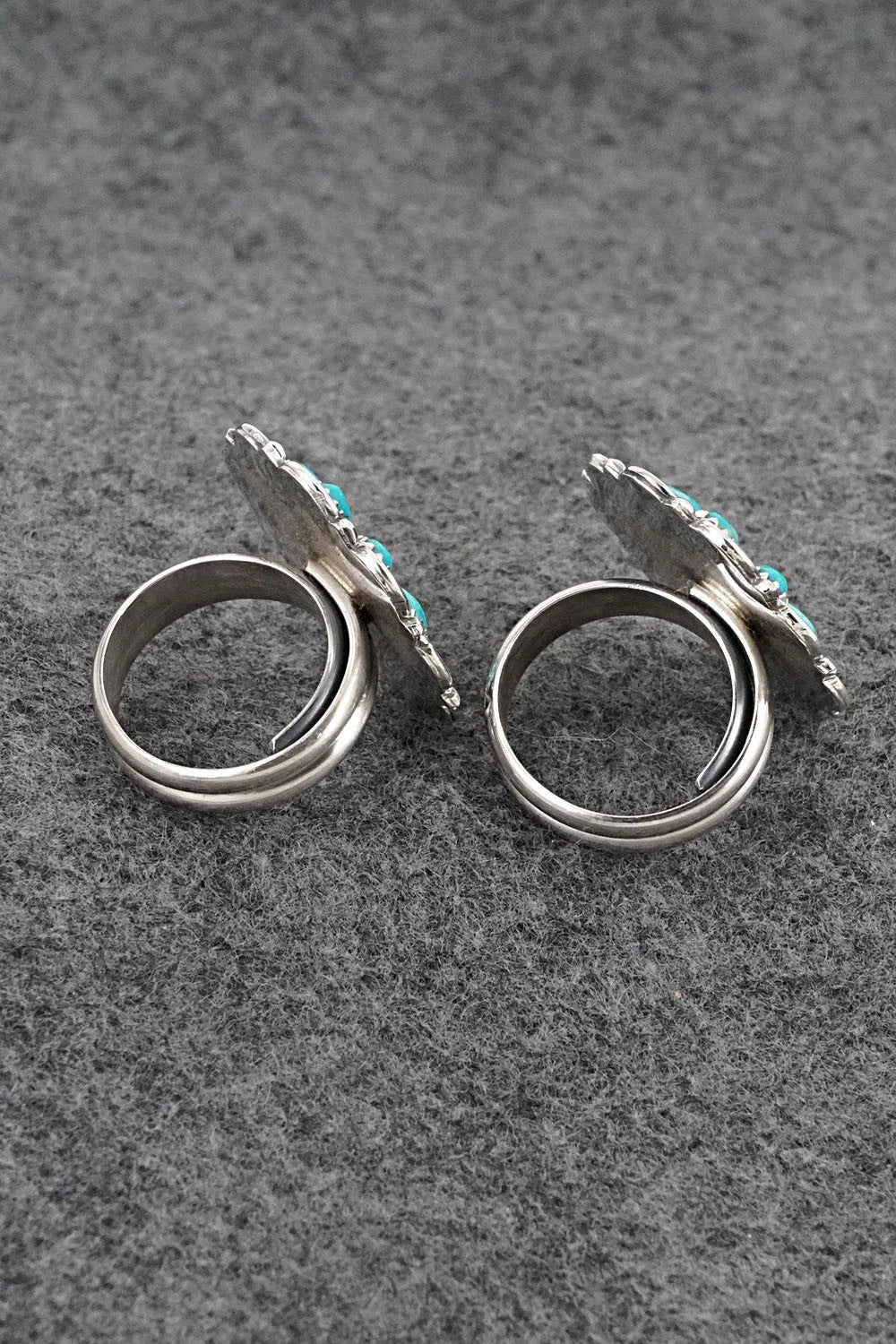 Turquoise & Sterling Silver Squash Blossom Set - Gerald Mitchell