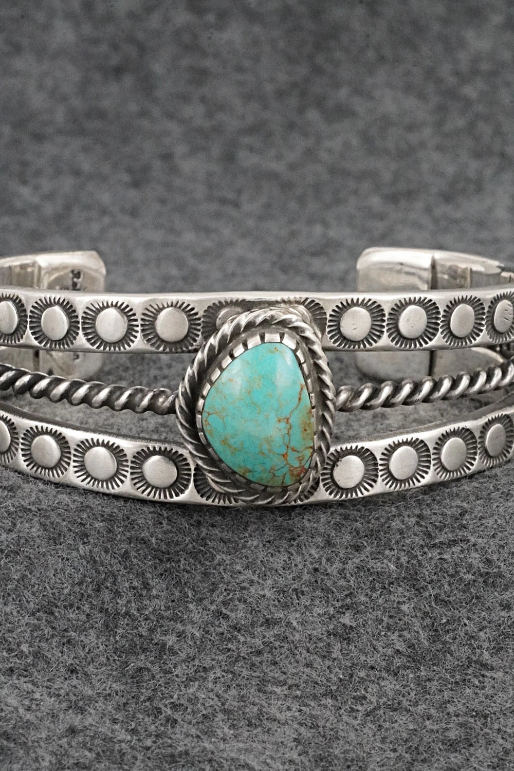 Turquoise & Sterling Silver Bracelet - Roland Dixson