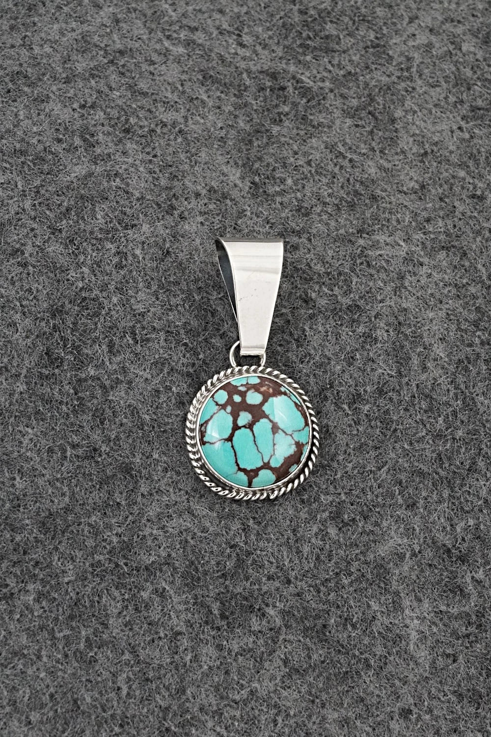 Turquoise & Sterling Silver Pendant - Eugene Gruber