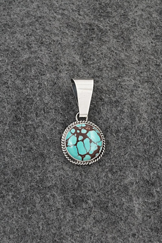 Turquoise & Sterling Silver Pendant - Eugene Gruber