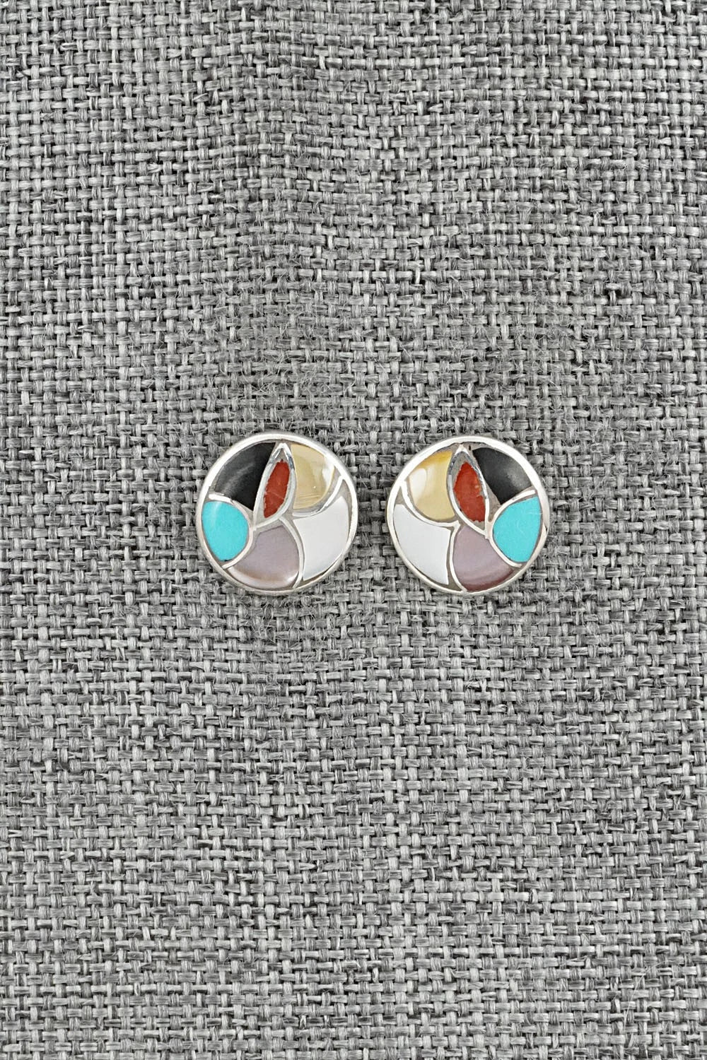 Multi-Stone & Sterling Silver Earrings - Orena Leekya