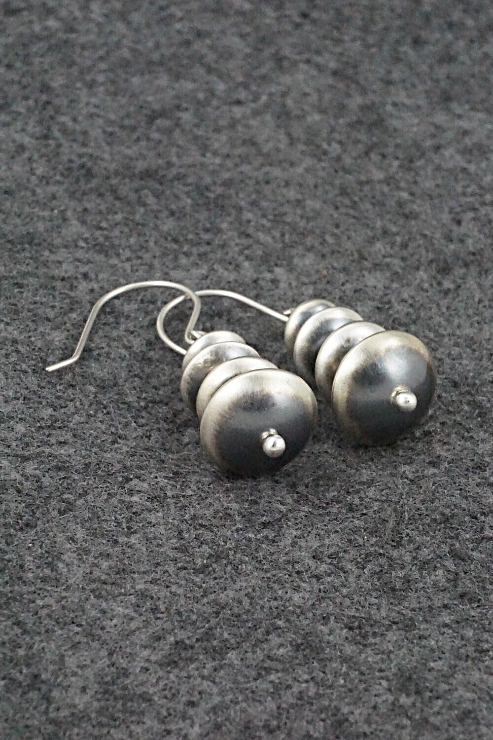 Sterling Silver Navajo Pearl Earrings - Bryannen Halwood