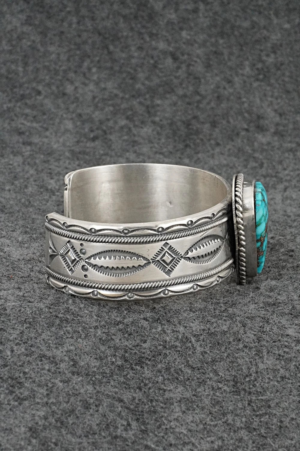 Turquoise & Sterling Silver Bracelet - Michael Calladitto
