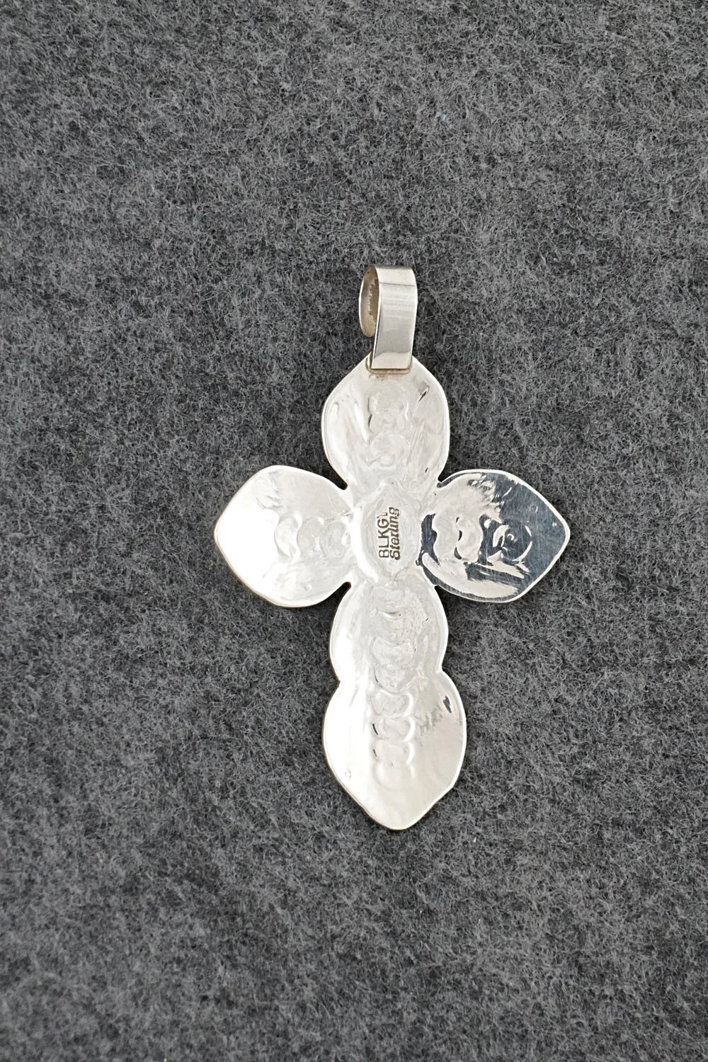 Turquoise & Sterling Silver Pendant - Arnold Blackgoat