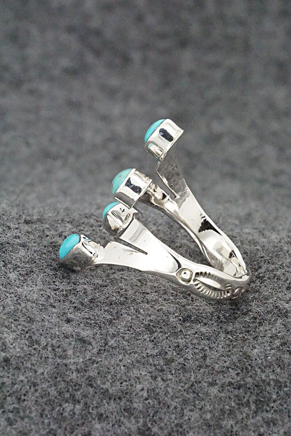 Turquoise & Sterling Silver Ring - Thomas Yazzie - Size 9.5