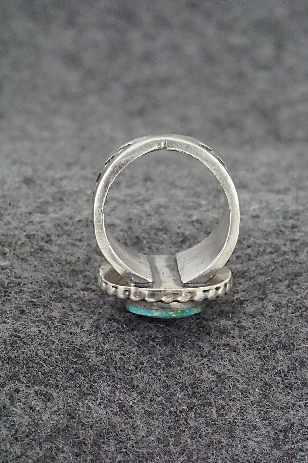 Turquoise & Sterling Silver Ring - Samuel Yellowhair - Size 5.5