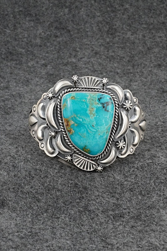 Turquoise & Sterling Silver Bracelet - Raymond Delgarito