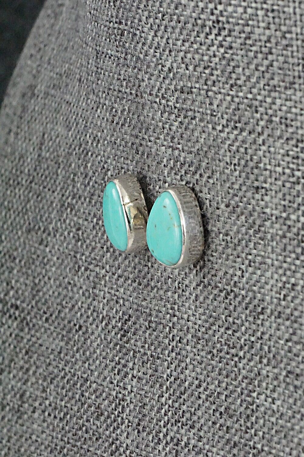 Turquoise & Sterling Silver Earrings - Marco Begaye