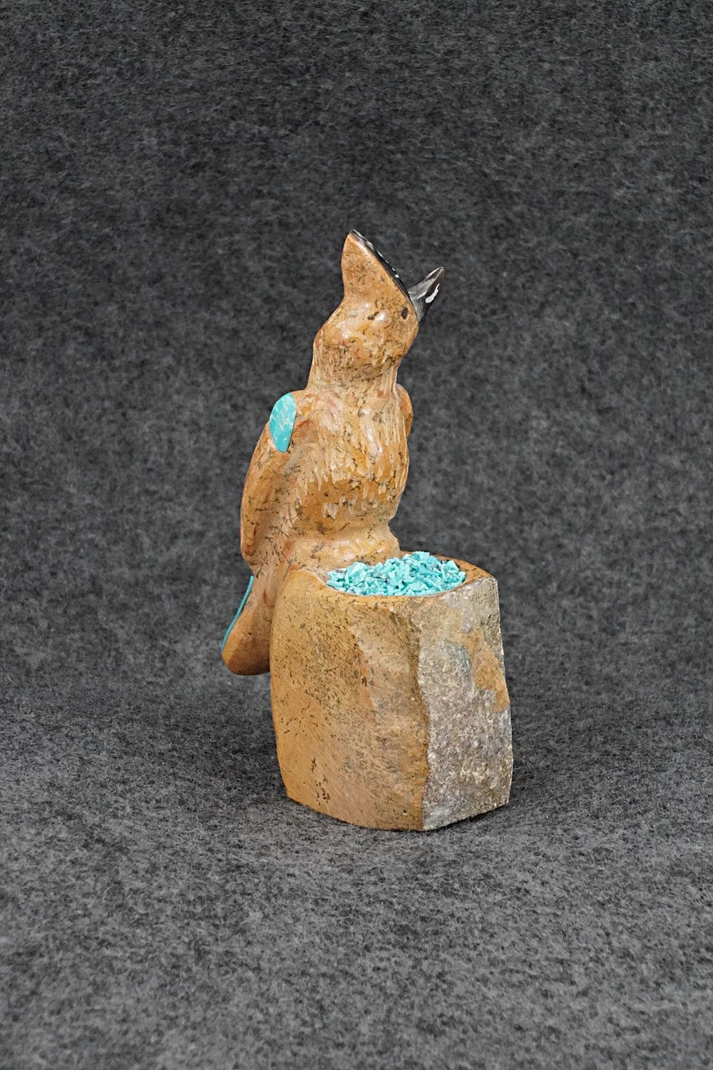 Woodpecker Zuni Fetish Carving - Freddie Leekya