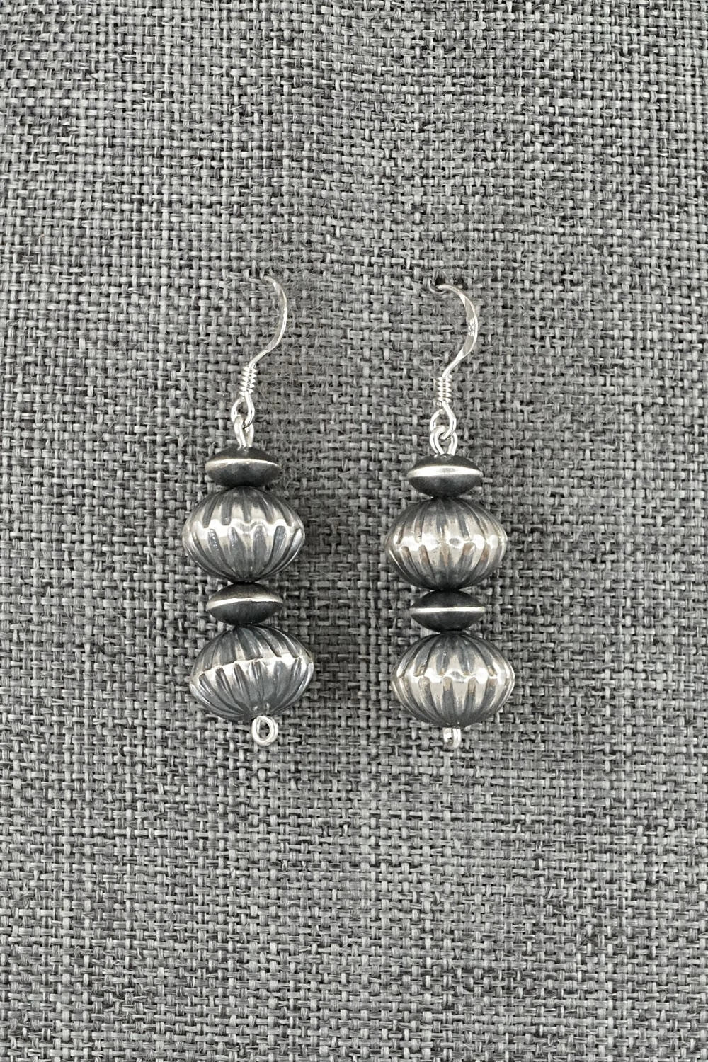 Sterling Silver Navajo Pearl Earrings - Preston Haley