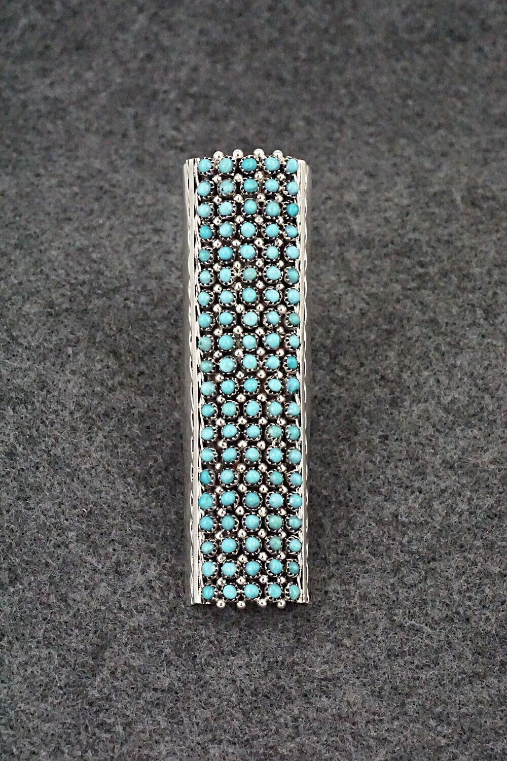 Turquoise & Sterling Silver Ring - Stephen Haloo - Size 9