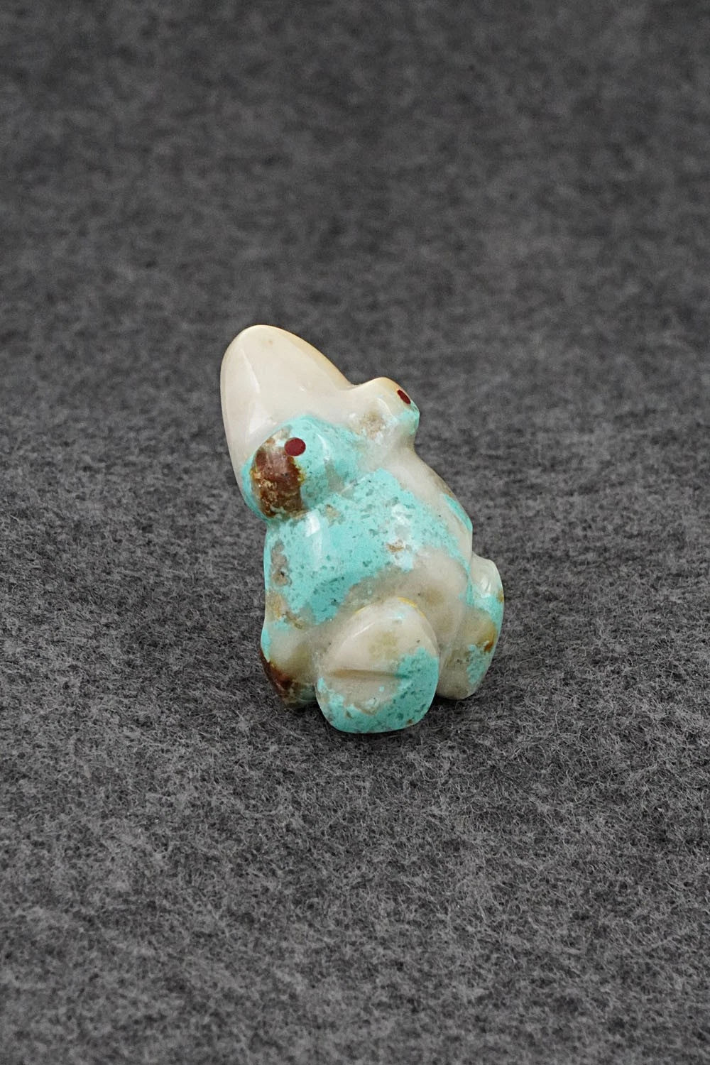Frog Zuni Fetish Carving - Kenric Laiwekete