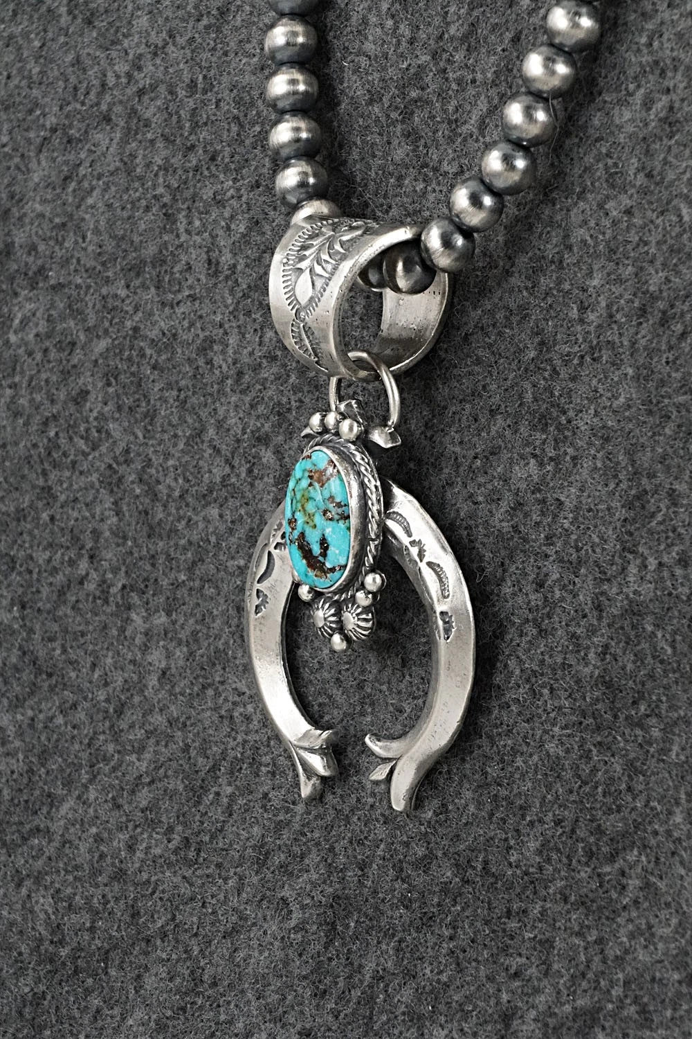 Turquoise & Sterling Silver Necklace - Samuel Yellowhair
