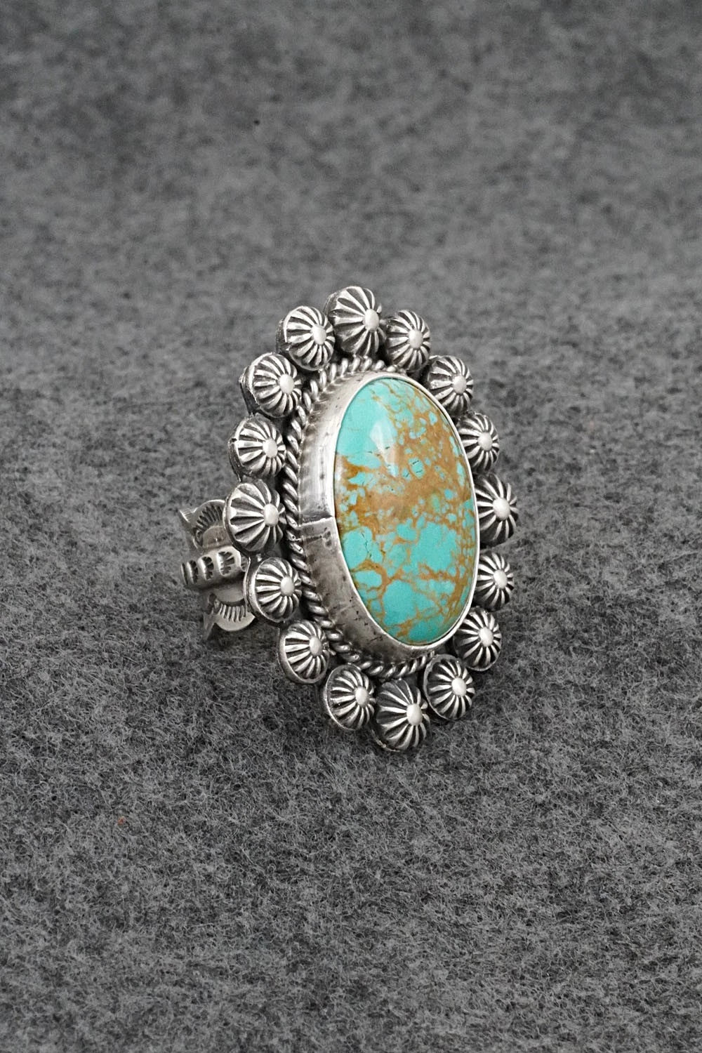 Turquoise & Sterling Silver Ring - Michael Calladitto - Size 7