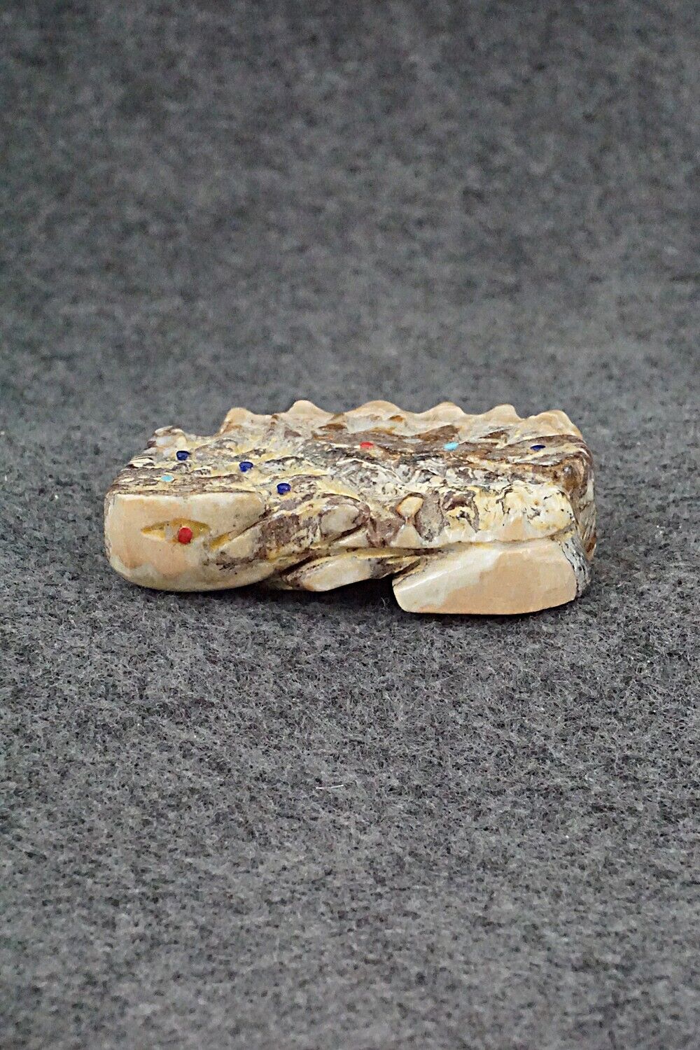 Horned Toad Zuni Fetish Carving - Danny Lonjose