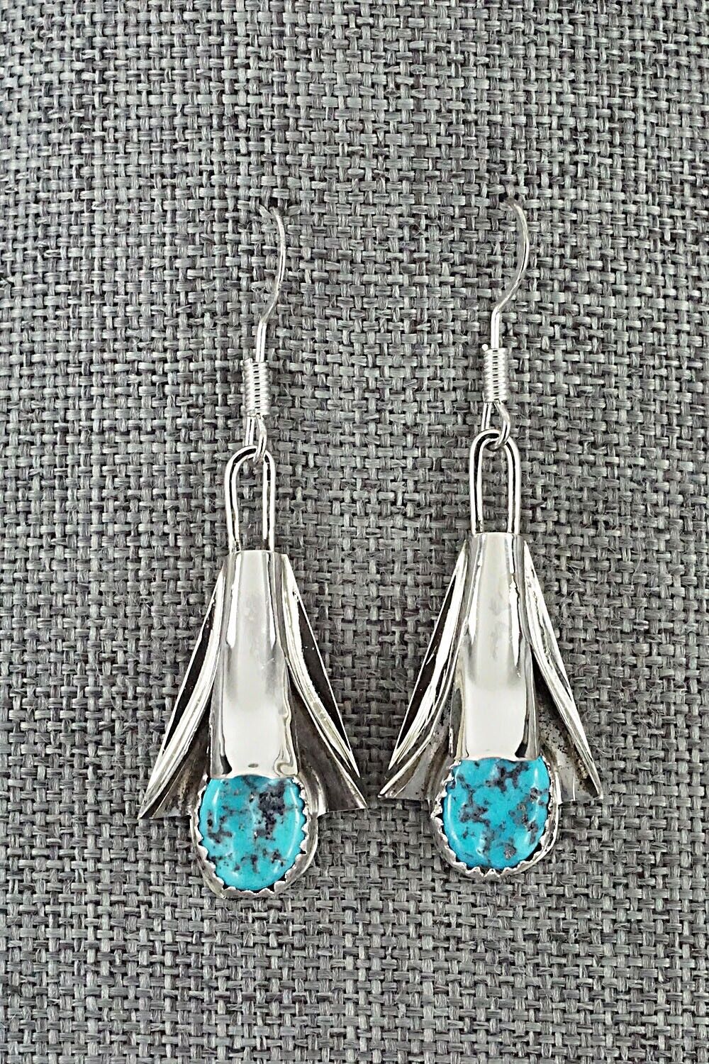 Turquoise, Coral & Sterling Silver Squash Blossom Set - Louise Yazzie