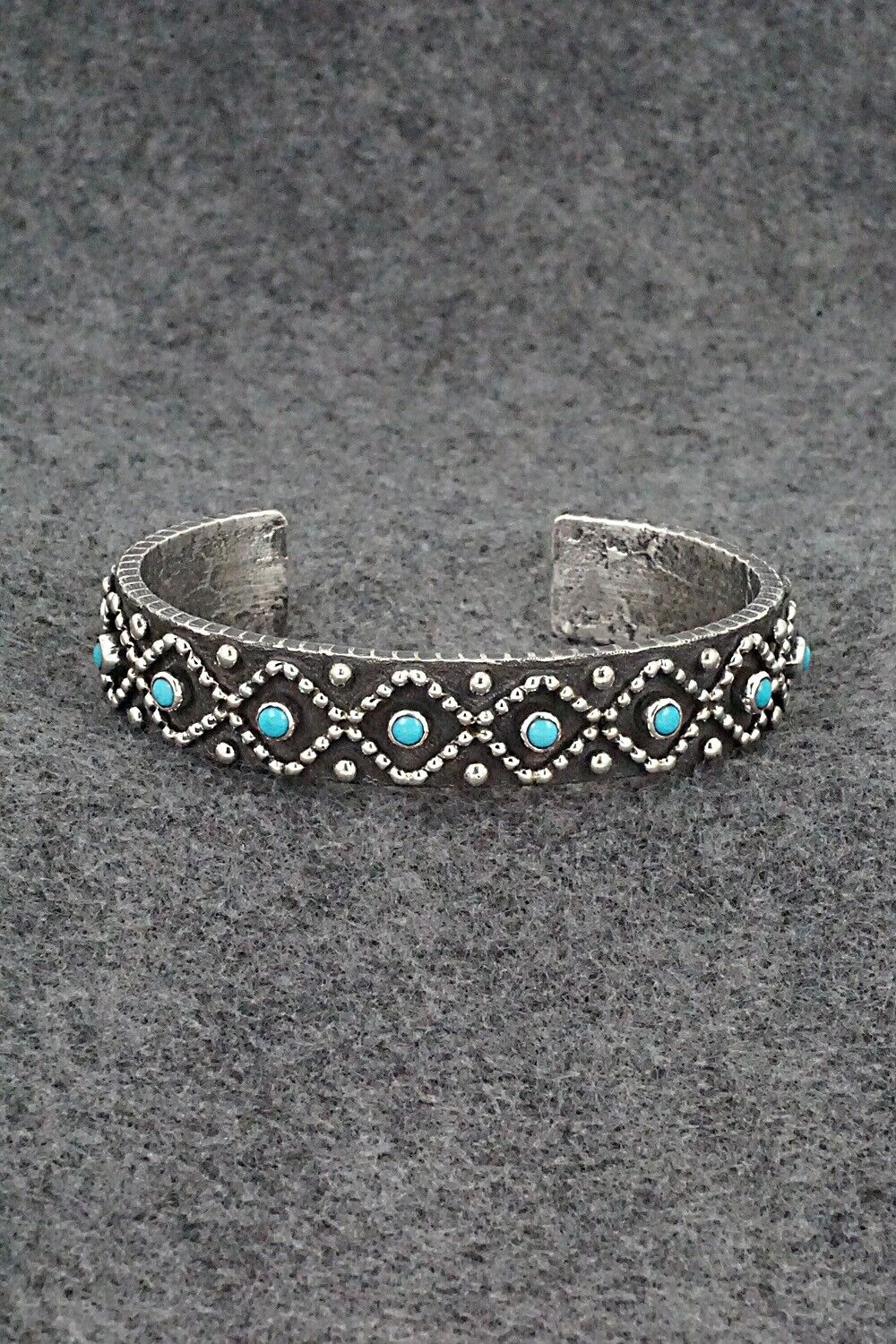 Turquoise & Sterling Silver Bracelet - Ernest Rangel