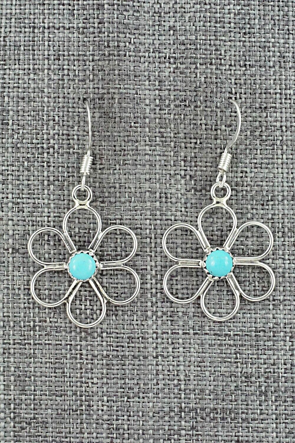 Turquoise & Sterling Silver Earrings - Phil Perry