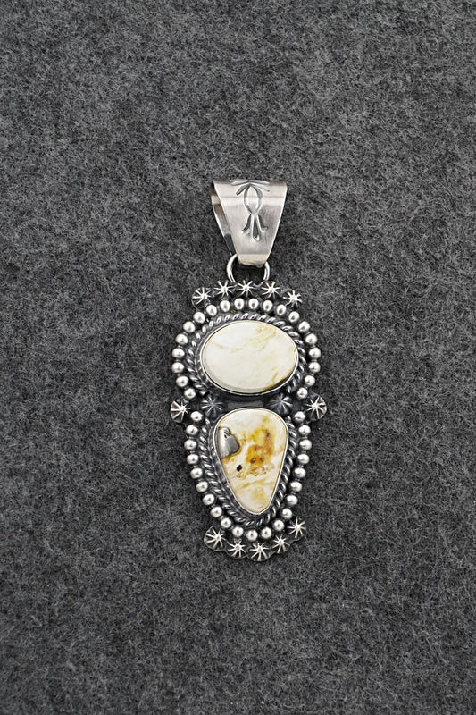 Variscite & Sterling Silver Pendant - Raymond Delgarito