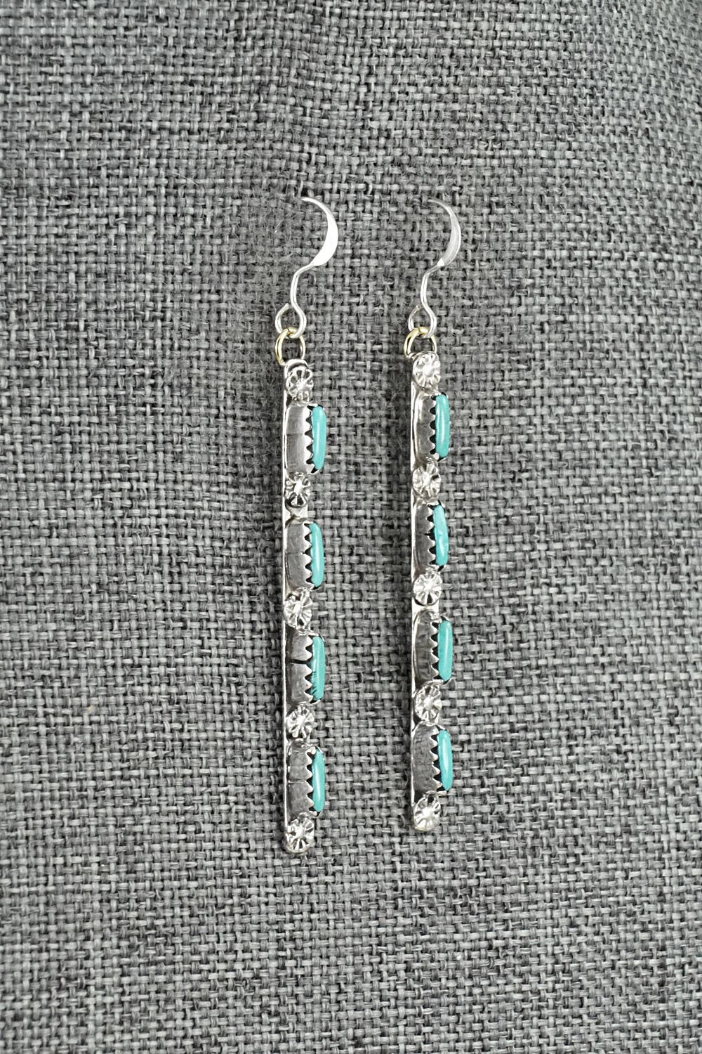 Turquoise & Sterling Silver Earrings - Murray Hannaweeka
