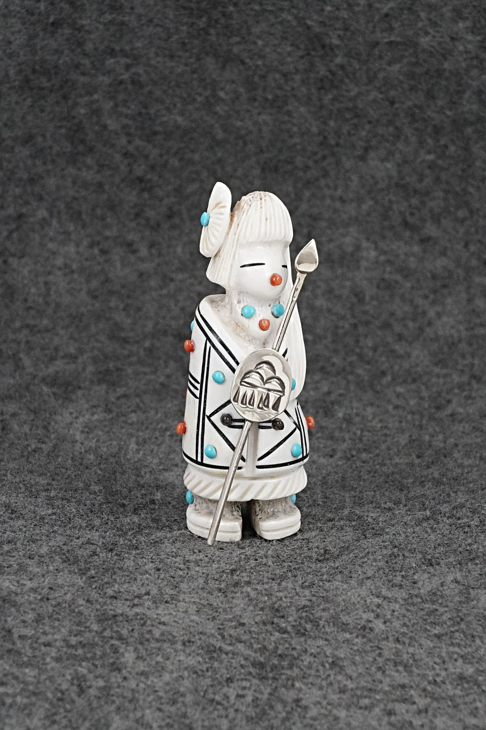 Warrior Zuni Fetish Carving - Claudia Peina