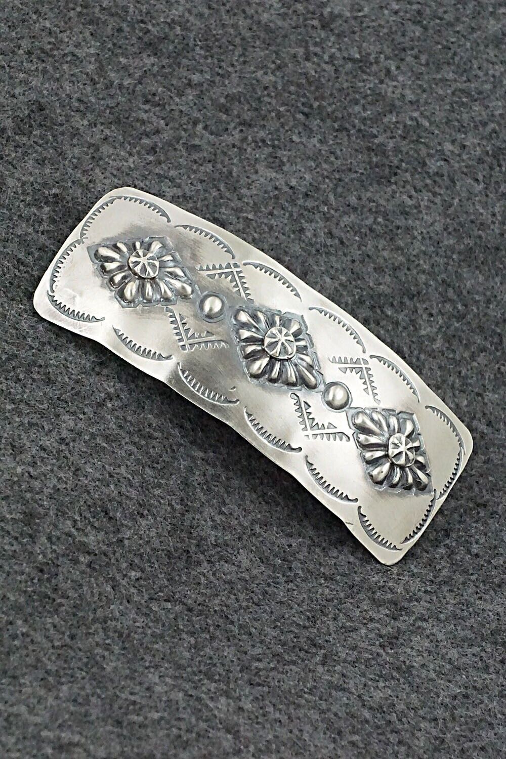 Sterling Silver Hair Barrette - Tim Yazzie