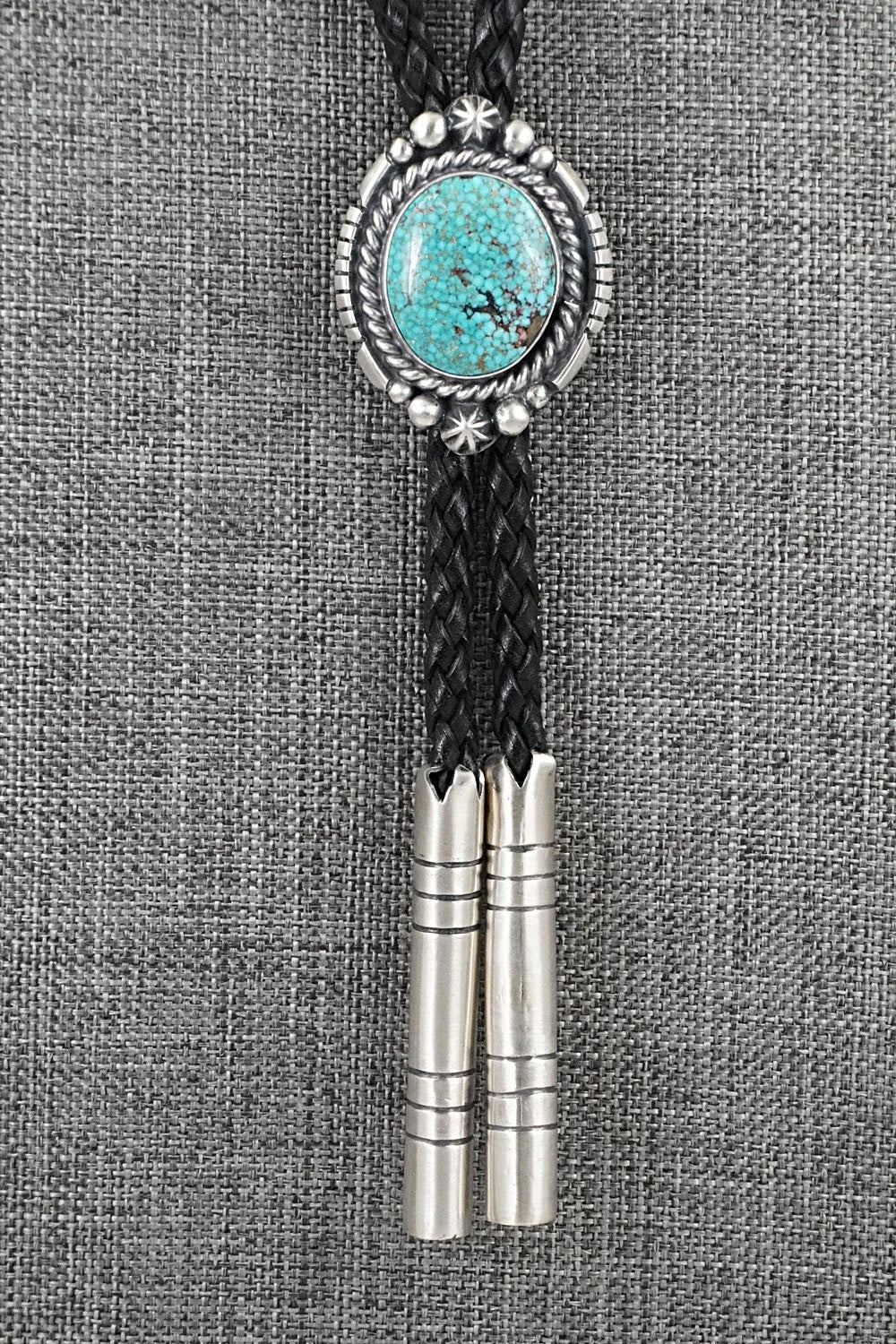 Turquoise & Sterling Silver Bolo Tie - Bob Becenti