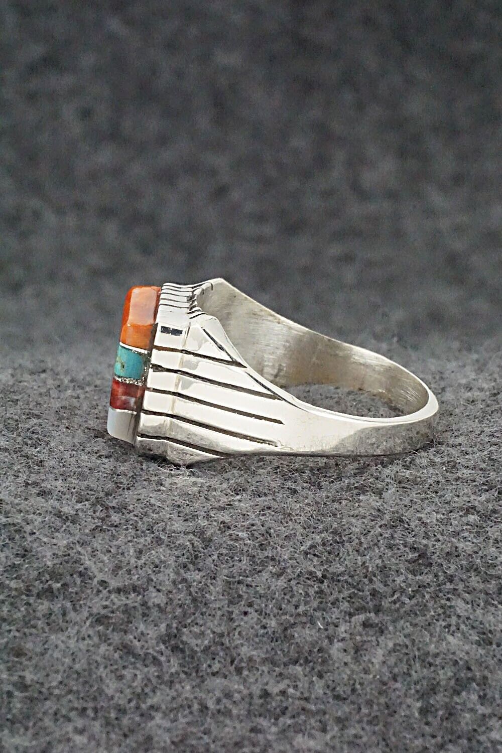 Multi-Stone & Sterling Silver Ring - Trevor Jack - Size 13
