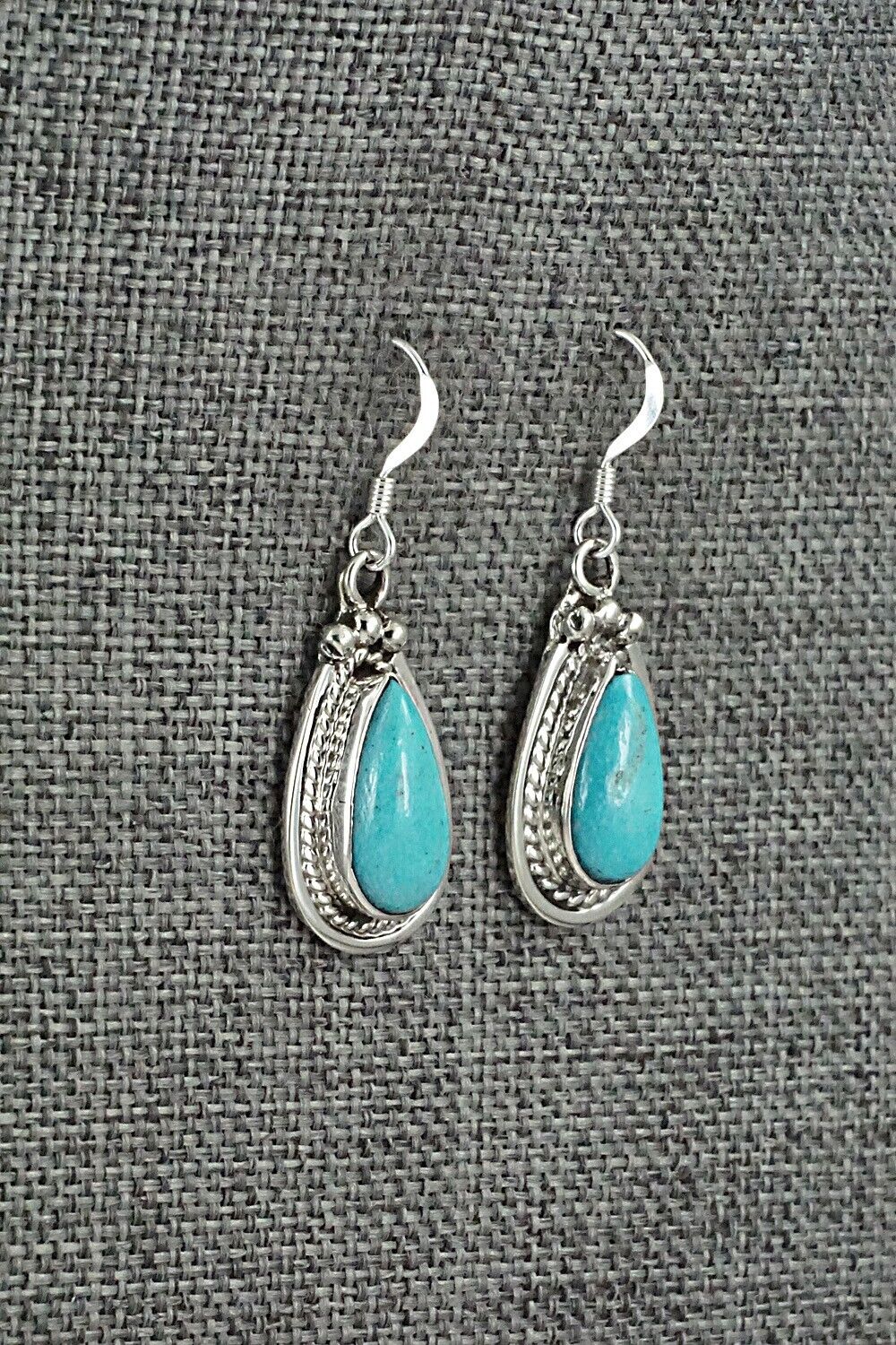 Turquoise & Sterling Silver Earrings - Verley Betone